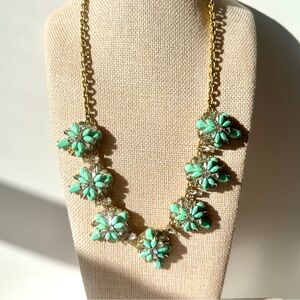 J. Crew Statement Necklace | Gold-Tone | Turquoise